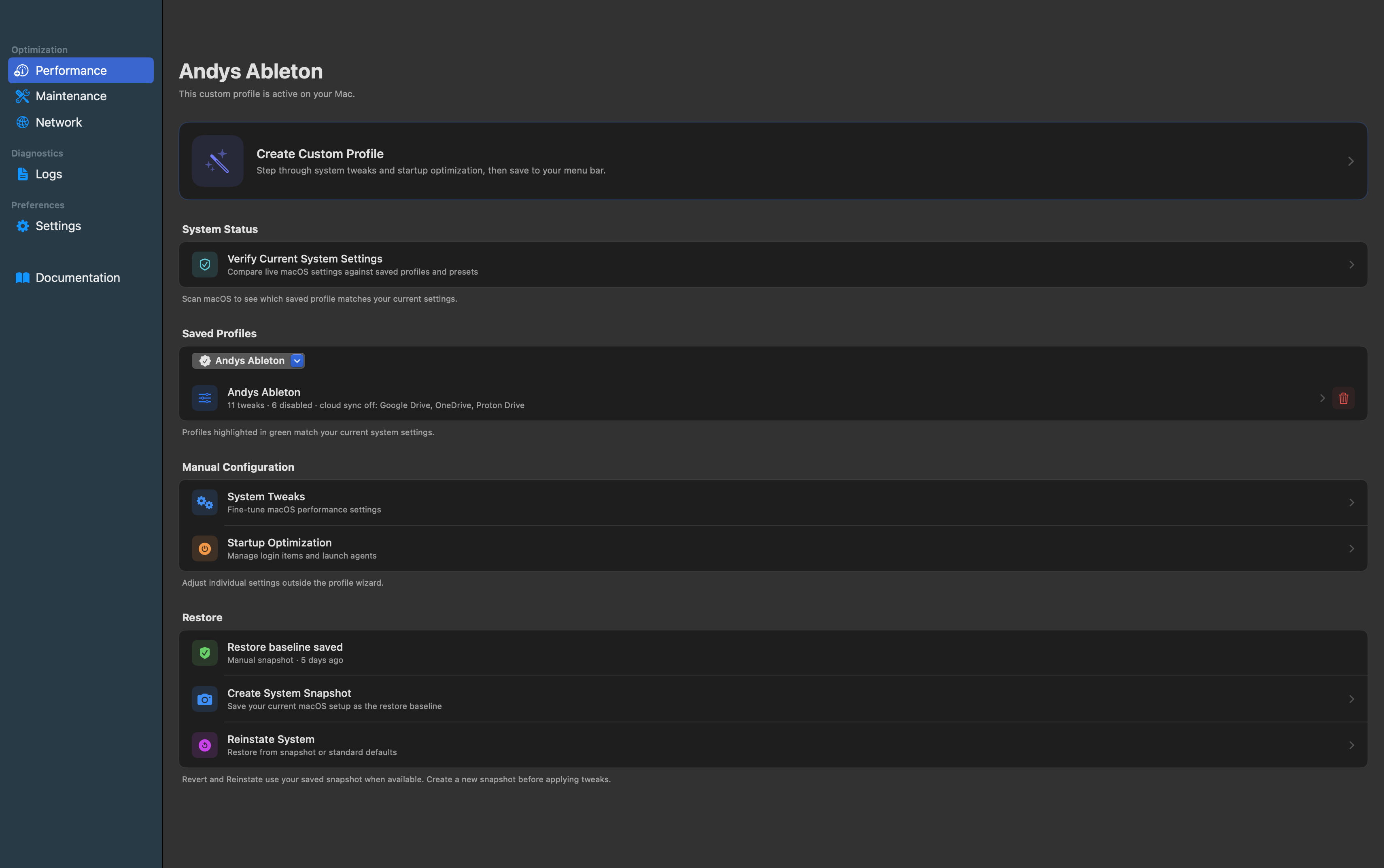 PandyGig Performance Page